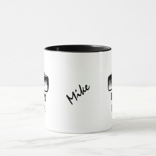 Beste Man Naam Funny Black Googles Wedding Mok (Midden)