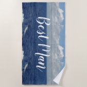 Beste Man Ocean Waves Strandlaken (Voorkant)