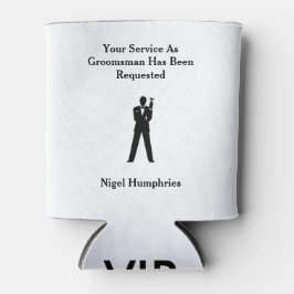 Beste man of Groomsman nodigt uit Blikjeskoeler