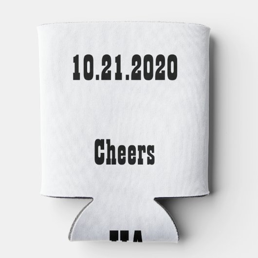 Beste man of Groomsman nodigt uit Blikjeskoeler (Achterkant)