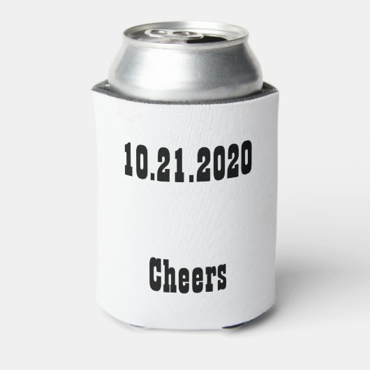 Beste man of Groomsman nodigt uit Blikjeskoeler (Blikje Achterkant)