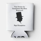 Beste man of Groomsman nodigt uit Blikjeskoeler (Voorkant)