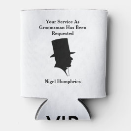 Beste man of Groomsman nodigt uit Blikjeskoeler