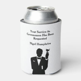 Beste man of Groomsman nodigt uit Blikjeskoeler