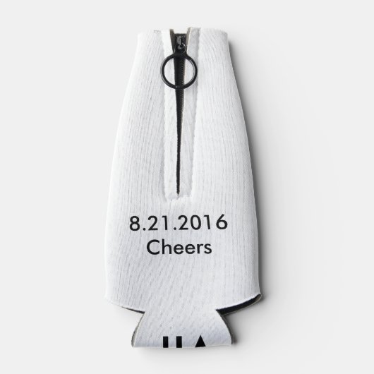 Beste man of Groomsman nodigt uit Flesjeskoeler (Achterkant)