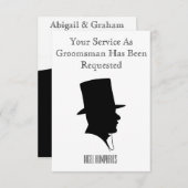 Beste man of Groomsman nodigt uit Kaart (Voorkant / Achterkant)