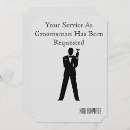 Beste man of Groomsman nodigt uit Kaart