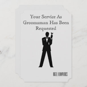 Beste man of Groomsman nodigt uit Kaart