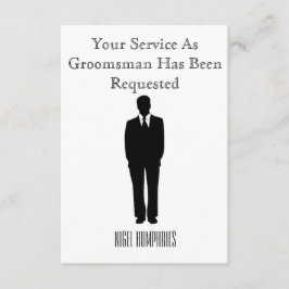 Beste man of Groomsman nodigt uit Kaart