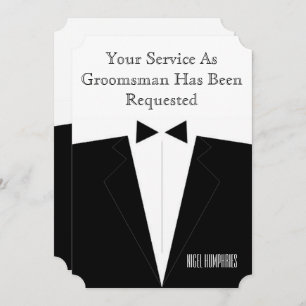 Beste man of Groomsman nodigt uit Kaart