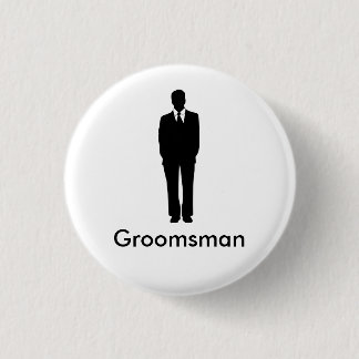Beste man of Groomsman Ronde Button 3,2 Cm