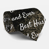 Beste man ooit | Abstract bruine dromen Stropdas (Opgerold)