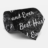 Beste man ooit | Abstracte Black Dream Stropdas (Opgerold)