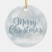 Beste man ooit definitie kerstvakantie keramisch ornament (Voorkant)