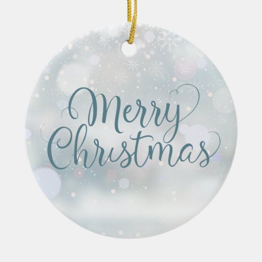 Beste man ooit definitie kerstvakantie keramisch ornament (Voorkant)