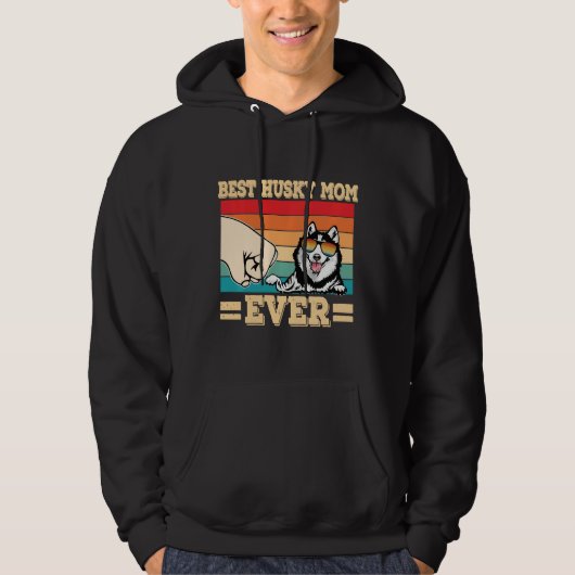  beste man ooit, eerste bop grappig Husky Hoodie (Voorkant)
