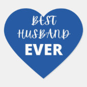 Beste man ooit hart sticker (Voorkant)