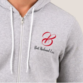 Beste man ooit (Initiaal letter) monogram Hoodie
