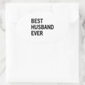 Beste man ooit ovale sticker (Tas)