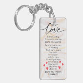 Beste man ooit romantische liefdesboodschap van vr sleutelhanger (Voorkant Links)