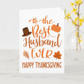 Beste man ooit Thanksgiving dag in Sinaasappel Kaart (Gele Bloem)