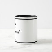 Beste man ooit zwart script wit Mok (Midden)