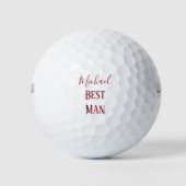 Beste man op de groene bruiloft golfballen (Voorkant)