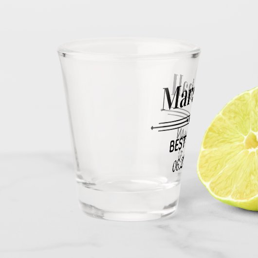 Beste man op maat shot glas (Links)