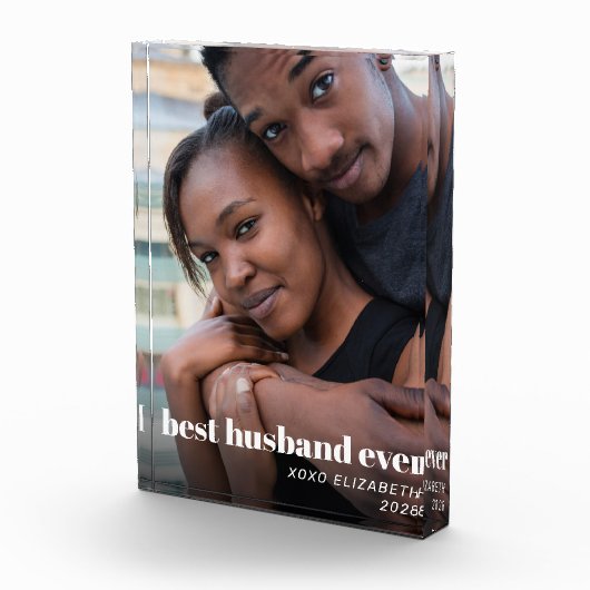 Beste man op persoonlijke titel fotoblokken (Rechts)