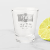 BESTE MAN PERSONALIZED SHOT GLASS GLAS (Achterkant)