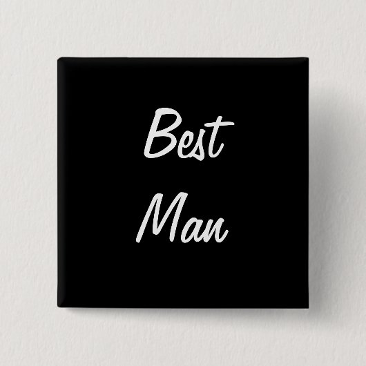 Beste man pin vierkante button 5,1 cm (Voorkant)