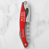 Beste Man Red Black Wedding Kurkentrekkers (Achterkant)