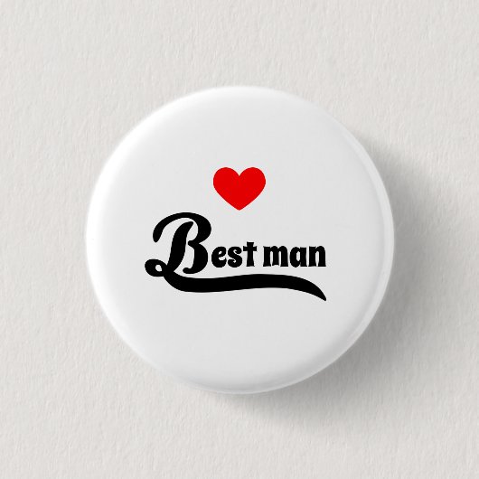 Beste man ronde button 3,2 cm (Voorkant)