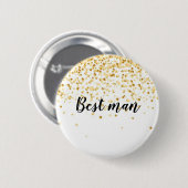 Beste man ronde button 5,7 cm (Voorkant /achterkant)