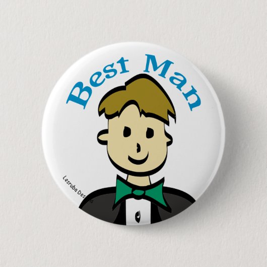 Beste man ronde button 5,7 cm (Voorkant)