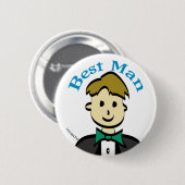 Beste man ronde button 5,7 cm (Voorkant /achterkant)