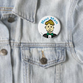 Beste man ronde button 5,7 cm (In situ)