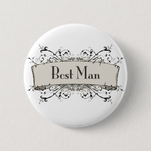 *Beste man Ronde Button 5,7 Cm