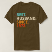 Beste man sinds 1972 50ste trouwdag t-shirt (Design voorkant)