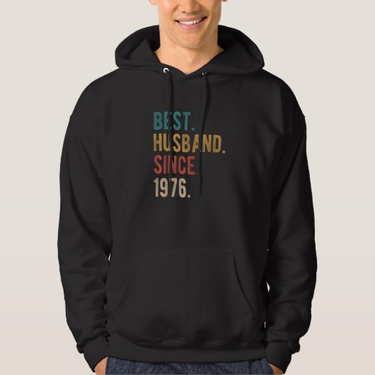 Beste man sinds 1976 46e trouwdag F Hoodie (Voorkant)