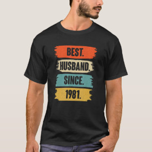 Beste man sinds 1981 41e bruiloft animatie t-shirt