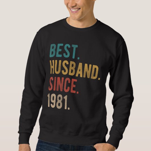 Beste man sinds 1981 41ste bruiloft trui (Voorkant)