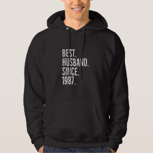 Beste man sinds 1987 Epic Couple Wedding Annive Hoodie
