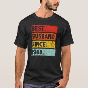 Beste man sinds 1988 34 jaar 34e bruiloft Anni T-shirt
