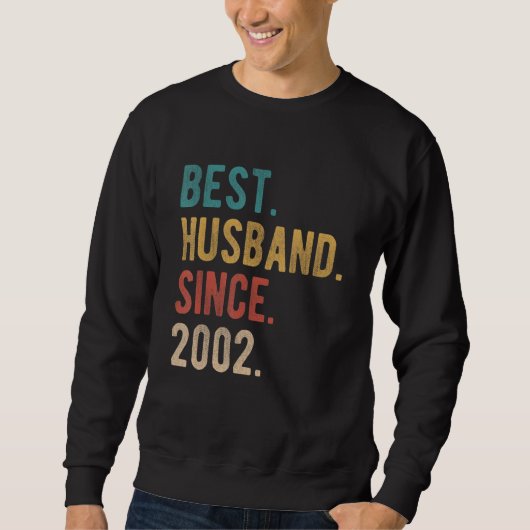 Beste man sinds 2002 20e trouwdag F Trui (Voorkant)