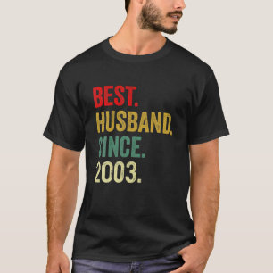 Beste man sinds 2003 19e weddenschap Jubileum T-shirt