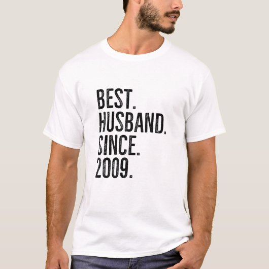 Beste man sinds 2009 Epic Couple Wedding Annive T-shirt (Voorkant)