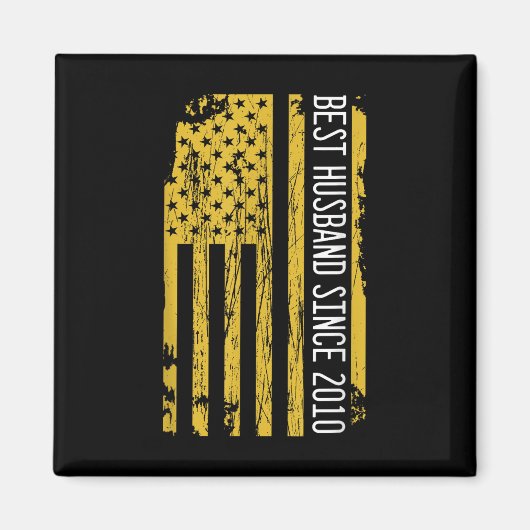 Beste man sinds 2010 vrouw bruiloft Jubileum M Magneet (Voorkant)