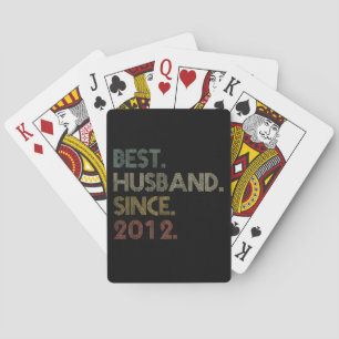 Beste man sinds 2012 Epic Couple Wedding Pokerkaarten