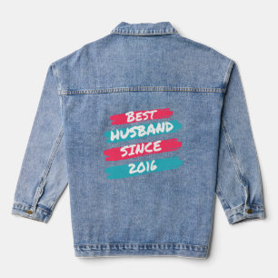 Beste man sinds 2016 8e huwelijksverjaardag denim jacket